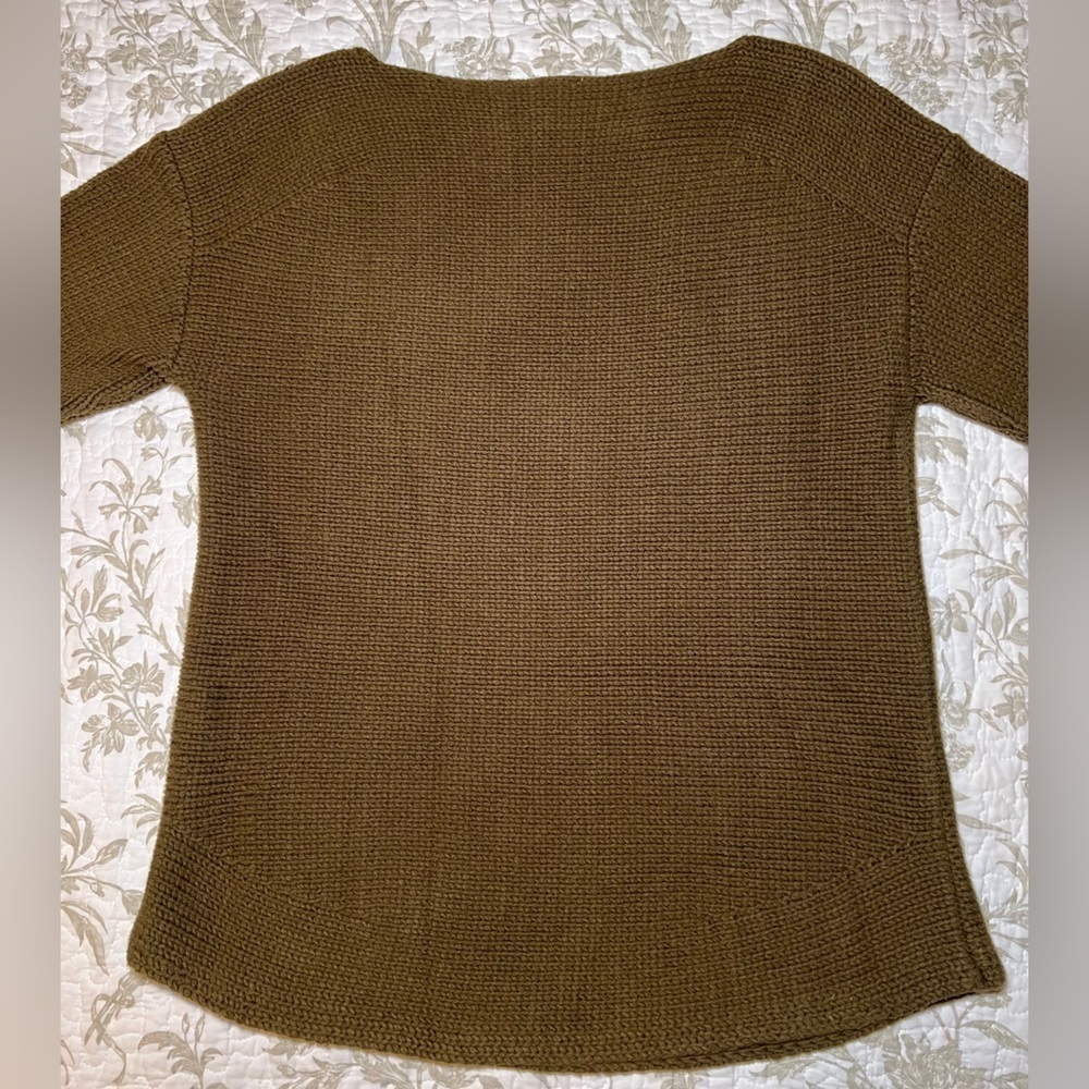 J Jill Cotton Blend Boatneck 3/4 Sleeve Sweater Jumper, size XS Classiccore - Picture 10 of 11